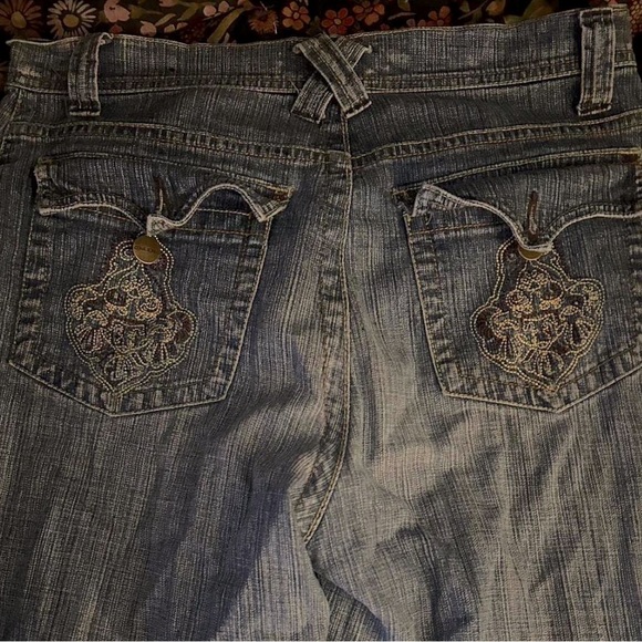 zena jeans ! size 28 button up back pockets - Picture 3 of 3